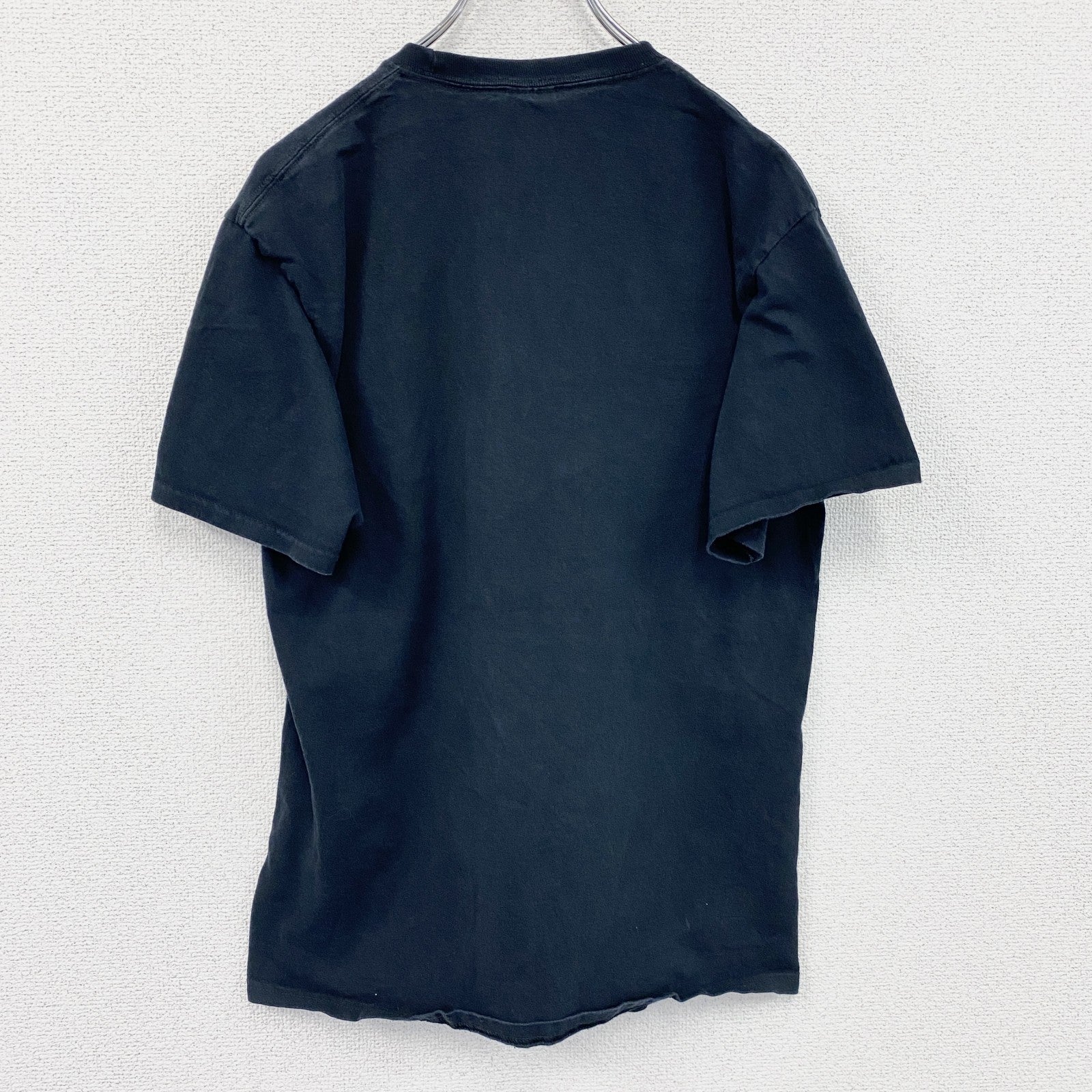 PORT＆COMPANY　半袖プリントメッセージTシャツ　S.W.A.T　英字プリント 　黒　ブラック　Mサイズ　古着