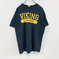 00s　GILDAN　ギルダン　半袖プリントTシャツ　VIKING　ヴィンテージ　紺　ネイビー　Lサイズ　古着