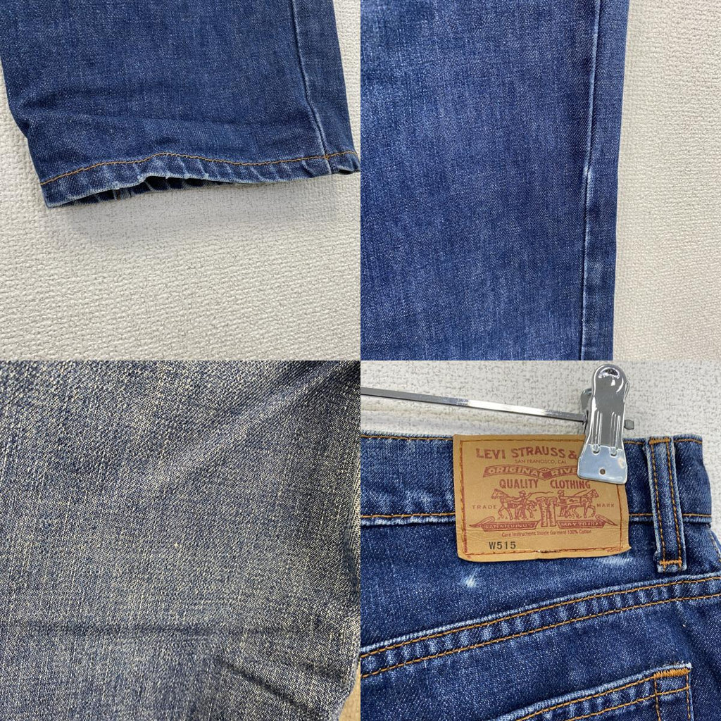 Levi’s　リーバイス　デニムパンツ/ジーンズ　縦落ち　インディゴ　W32サイズ メンズ コットン 古着