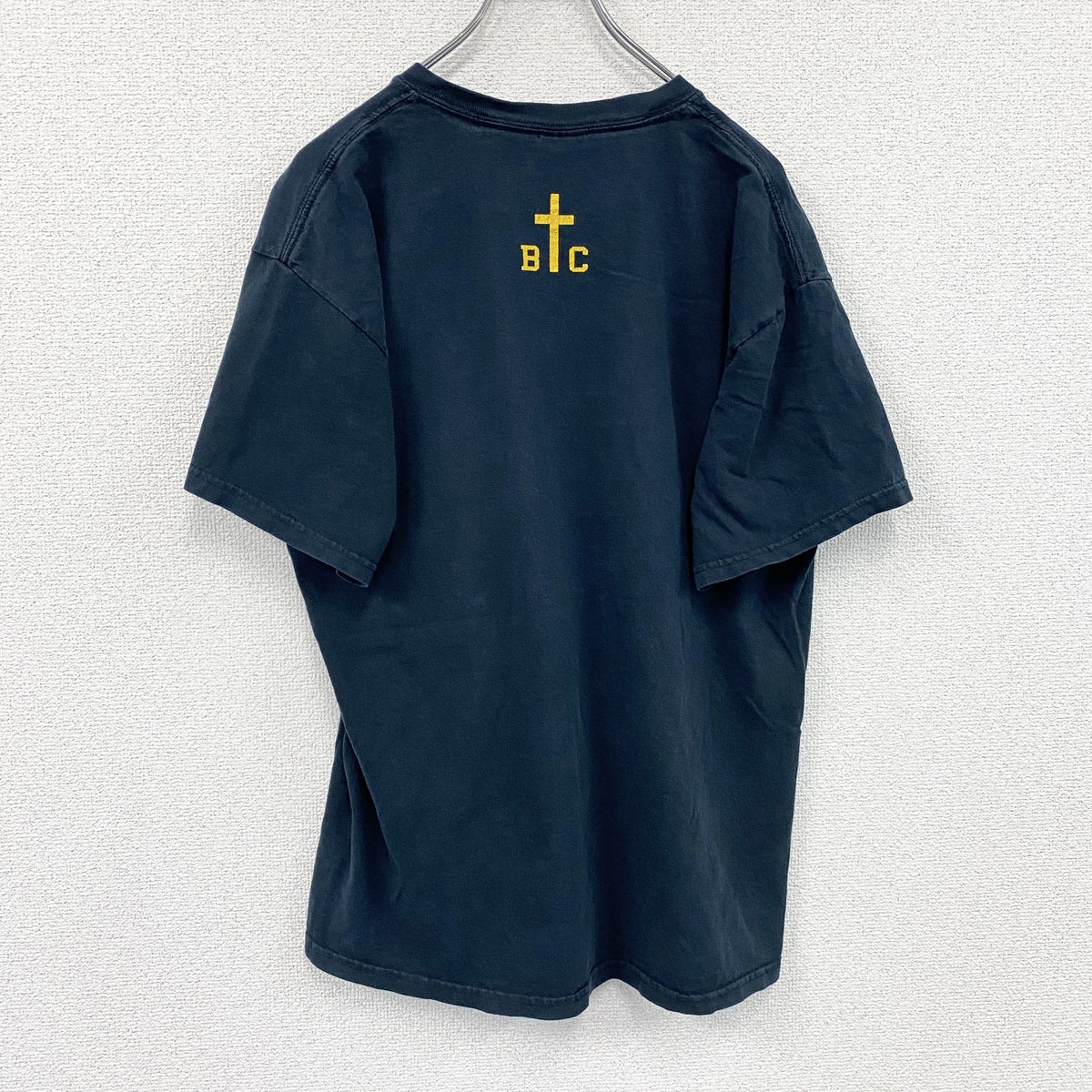 00s　GILDAN　ギルダン　半袖プリントTシャツ　VIKING　ヴィンテージ　紺　ネイビー　Lサイズ　古着