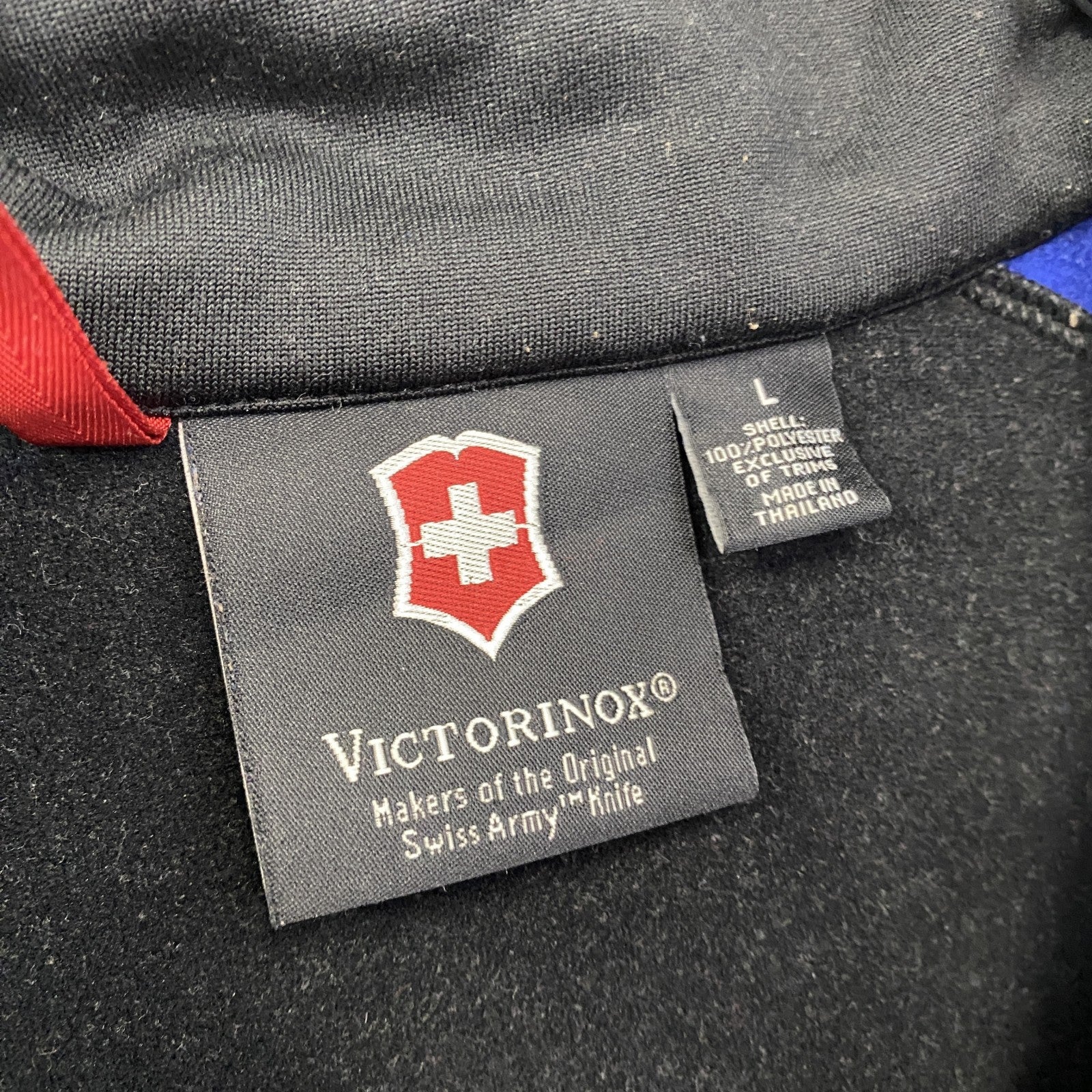 VICTORINOX　ビクトリノックス　フリースジャケット/ボアジャケット　青　ブルー　Lサイズ　古着