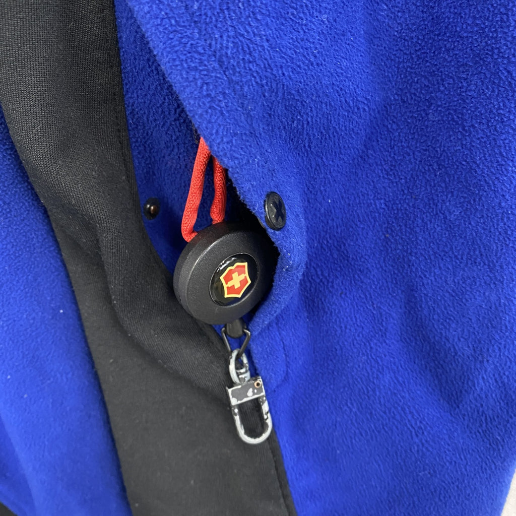 VICTORINOX　ビクトリノックス　フリースジャケット/ボアジャケット　青　ブルー　Lサイズ　古着