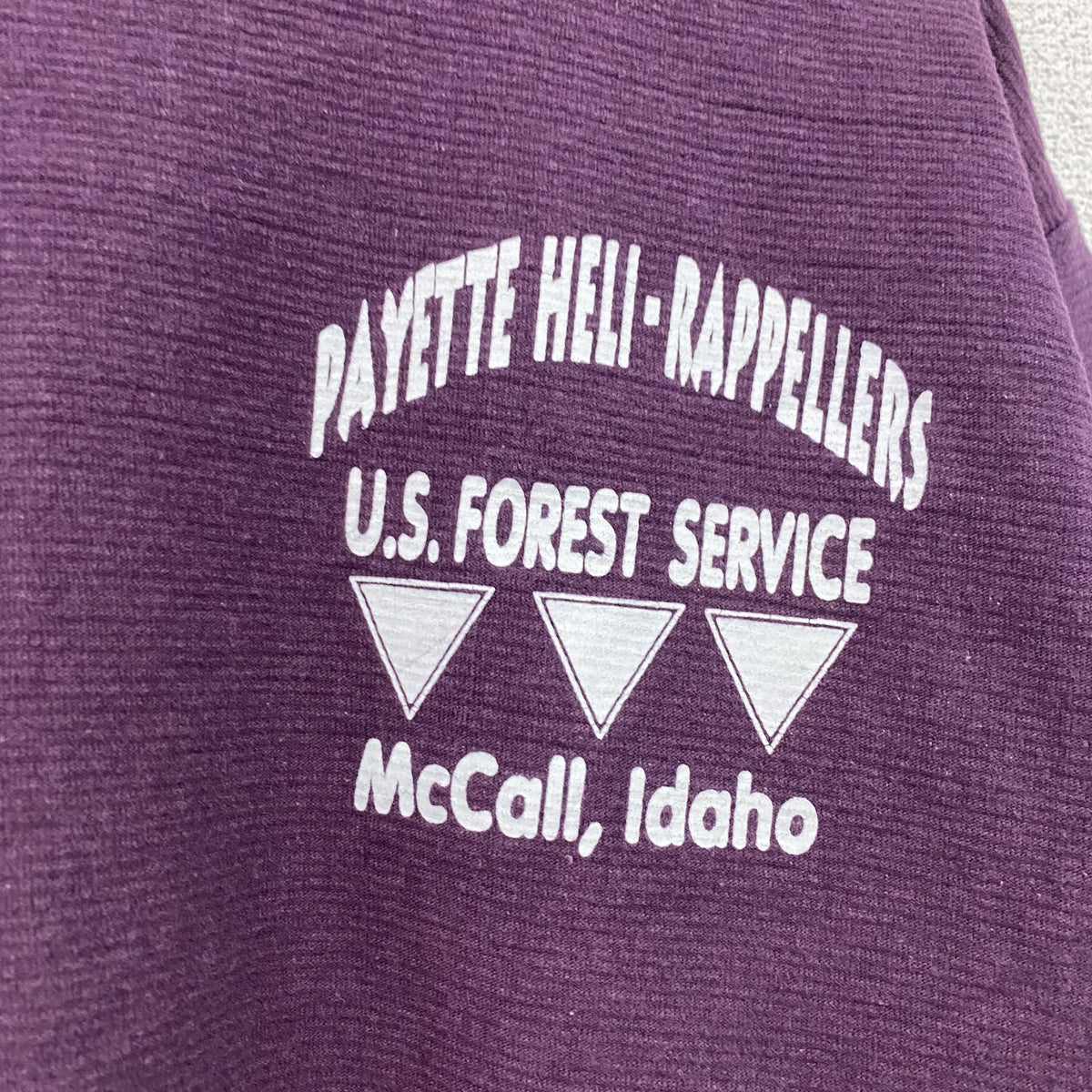 ONEITA　半袖プリントTシャツ　シングルステッチ　ヴィンテージ　紫　パープル　Lサイズ カットソー メンズ コットン 古着