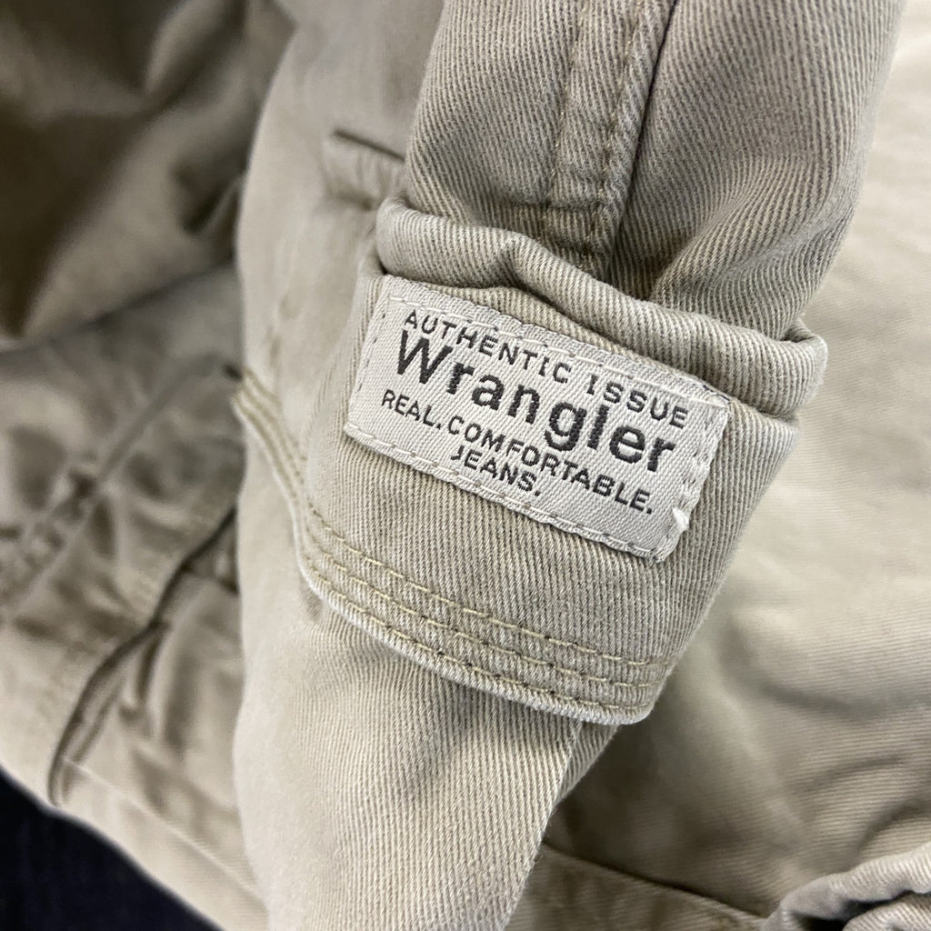 ～00s　Wrangler　ラングラー　カーゴパンツ　ジップフライ　フリースライナー　ヴィンテージ　ベージュ　W38サイズ　古着
