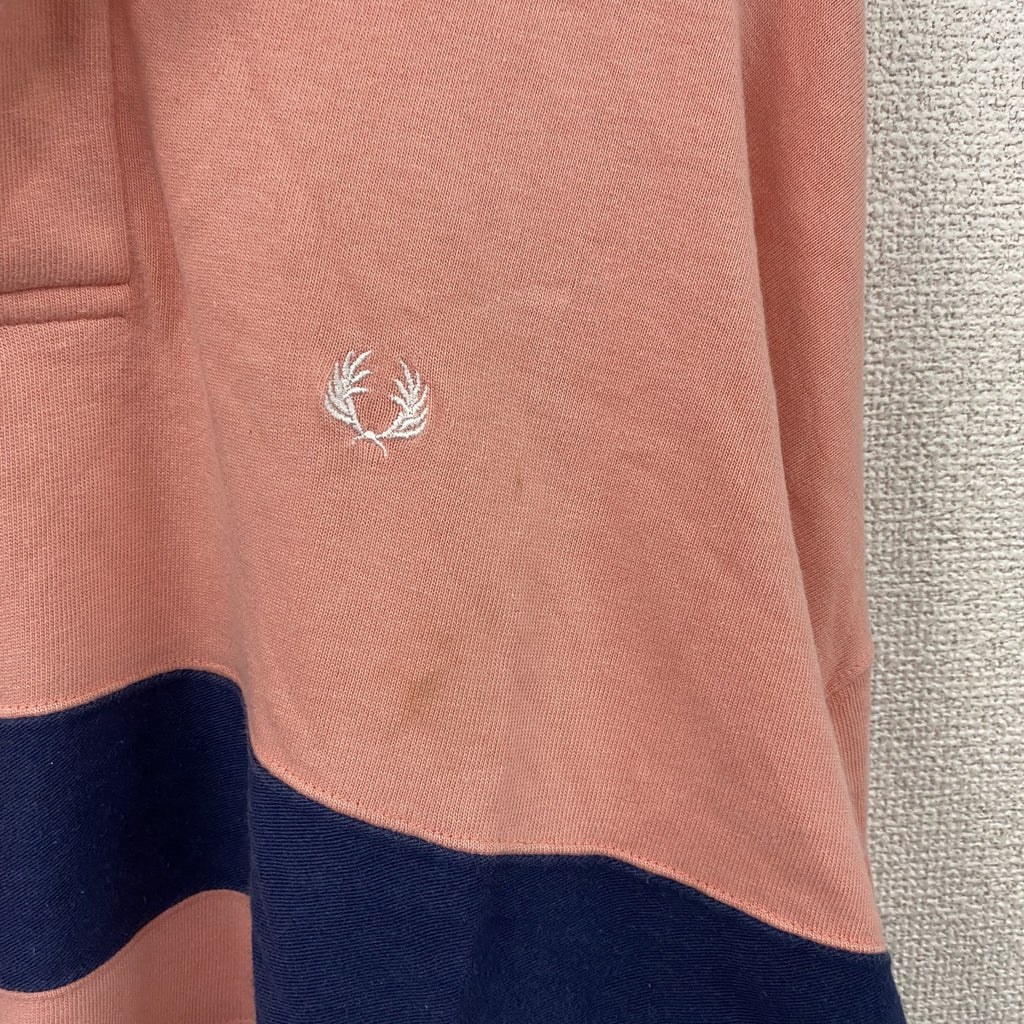 FRED PERRY　フレッドペリー　長袖ラガーシャツ　ピンク　40サイズ　古着