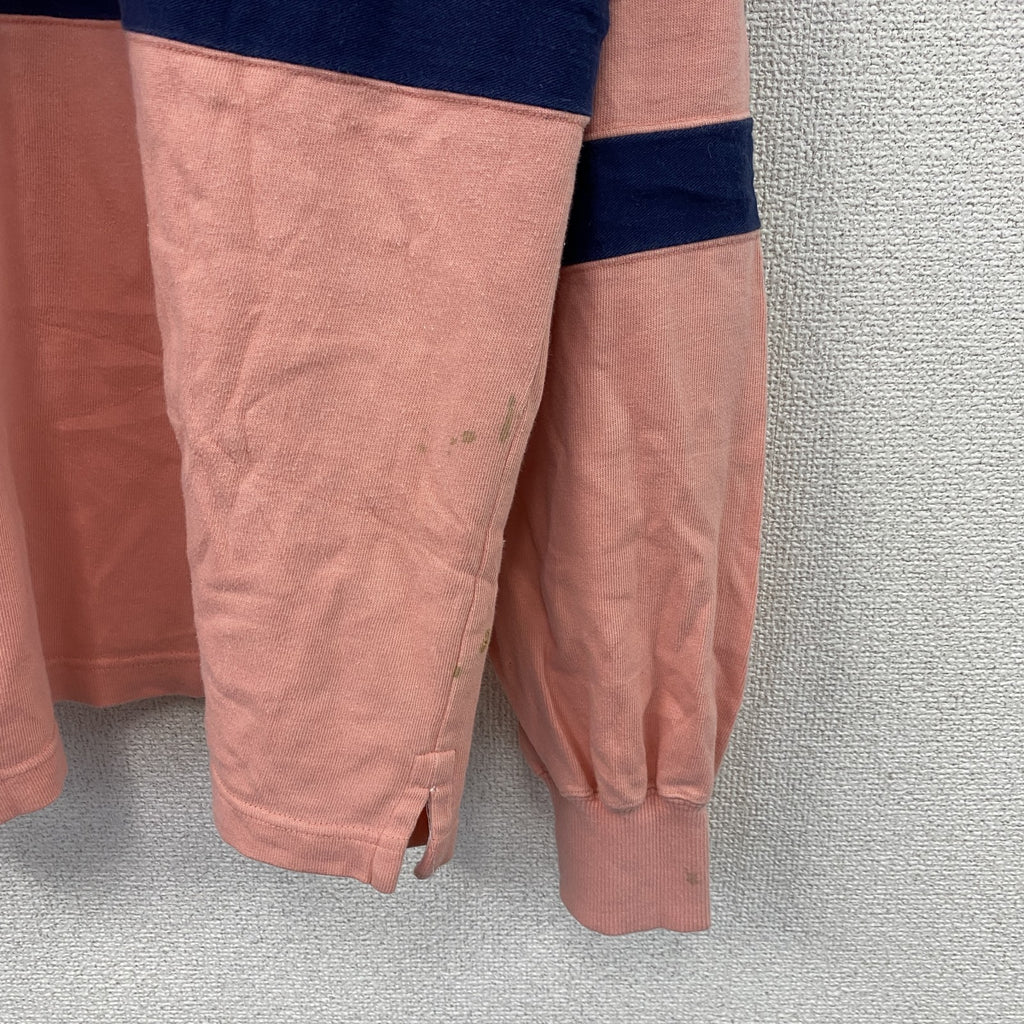 FRED PERRY　フレッドペリー　長袖ラガーシャツ　ピンク　40サイズ　古着