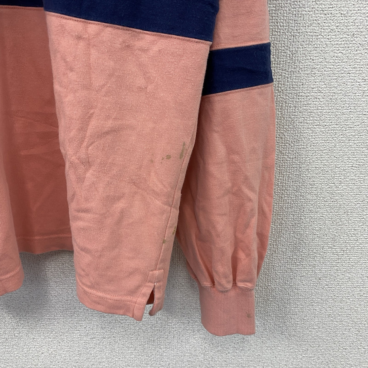 FRED PERRY　フレッドペリー　長袖ラガーシャツ　ピンク　40サイズ　古着