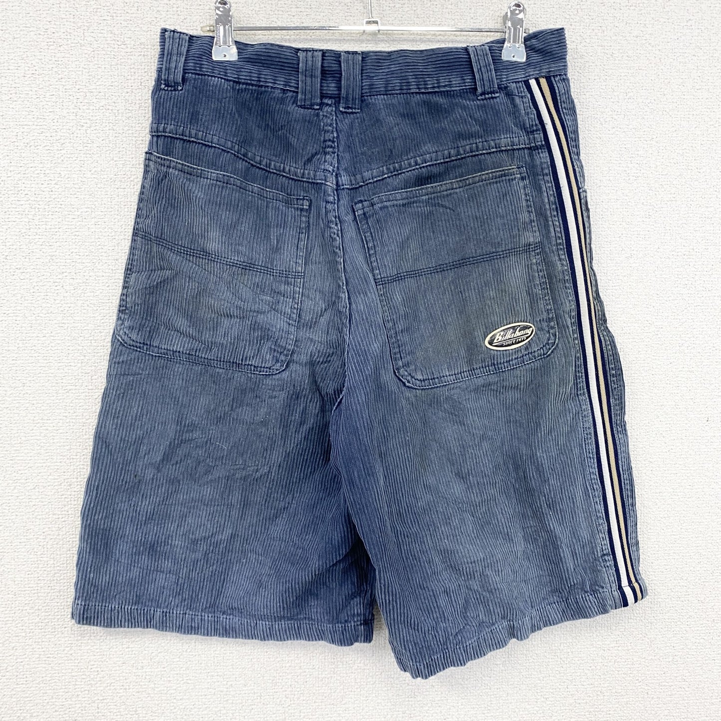 billabong　ビラボン　コーデュロイハーフパンツ/ショートパンツ　ジップフライ　青　ブルー　32サイズ