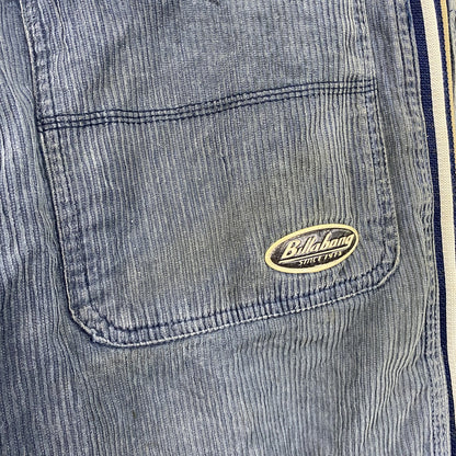 billabong　ビラボン　コーデュロイハーフパンツ/ショートパンツ　ジップフライ　青　ブルー　32サイズ