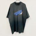 00s　13Karat　半袖プリントTシャツ　デカロゴ　フェード　クルーネック　ヴィンテージ　黒　ブラック　3Xサイズ　古着