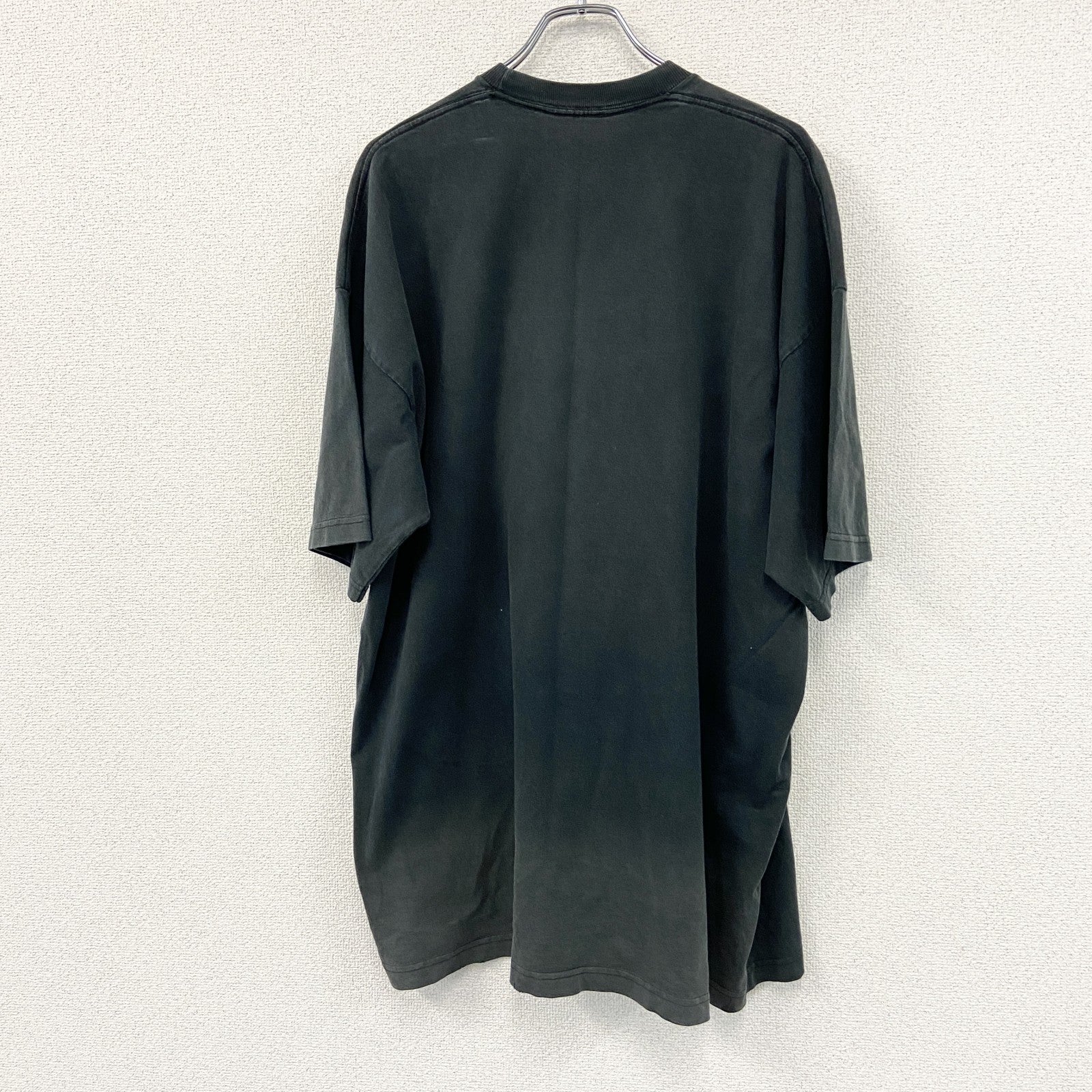 00s　13Karat　半袖プリントTシャツ　デカロゴ　フェード　クルーネック　ヴィンテージ　黒　ブラック　3Xサイズ　古着