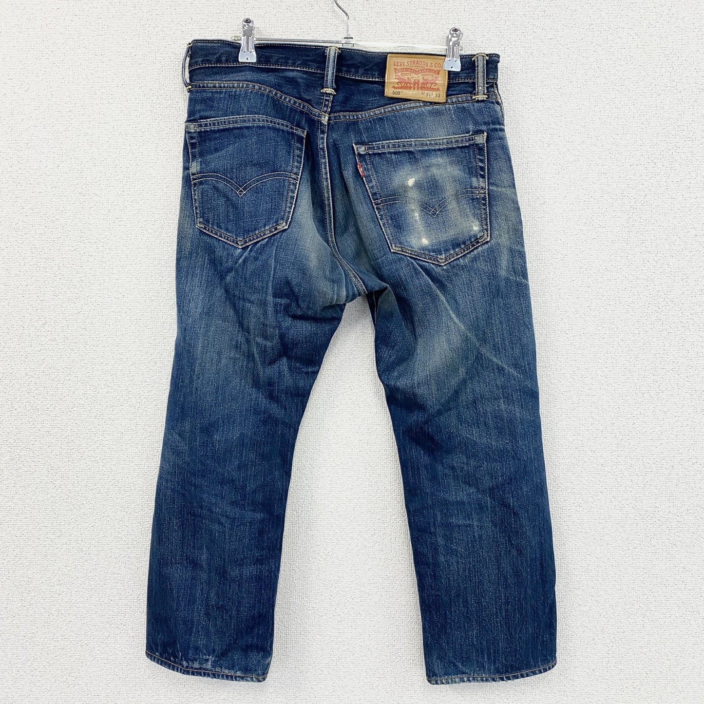 Levi’s　リーバイス　505　デニムパンツ/ジーンズ　ジップフライ　鬼ヒゲ　縦落ち　インディゴ　W31サイズ