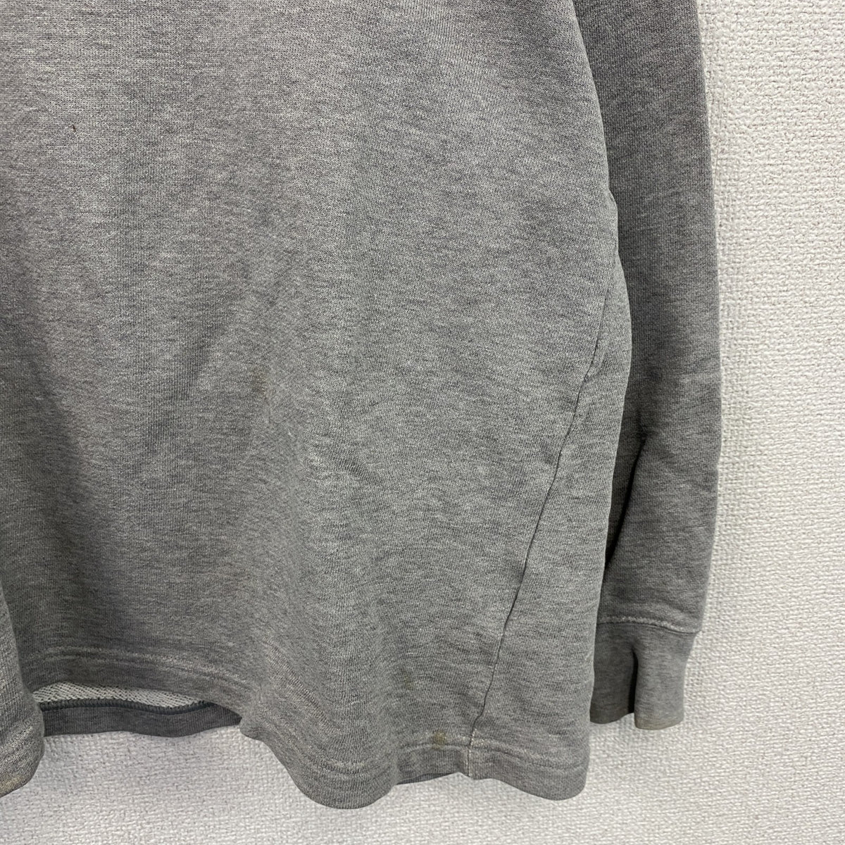 00s　NIKE　ナイキ　スウェット/トレーナー　スウッシュ　ヴィンテージ　灰色　グレー　Lサイズ スウェットトップス メンズ コットン 古着