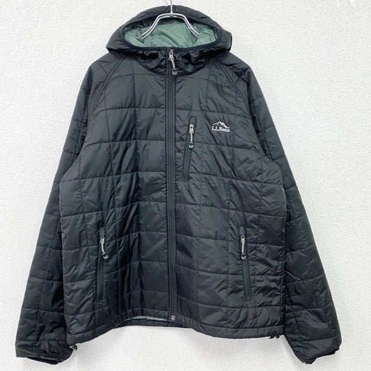 L.L.Bean　エルエルビーン　PRIMALOFT　プリマロフトパーカー　中綿ジャケット　キルティング　黒　ブラック　Lサイズ