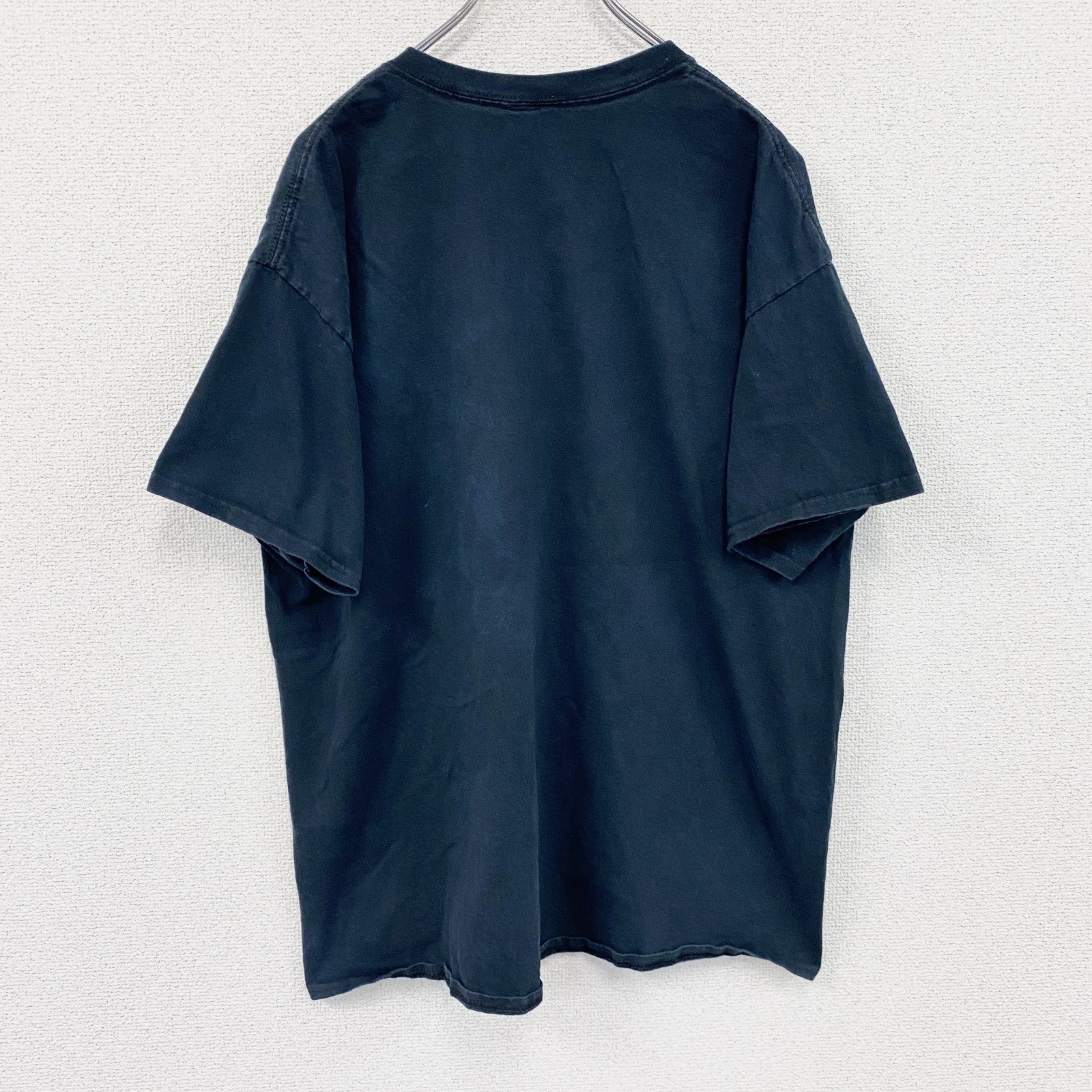 BLUE84　半袖プリントTシャツ　TIGERS　チームロゴ　ユーロ　黒　ブラック　XLサイズ　古着