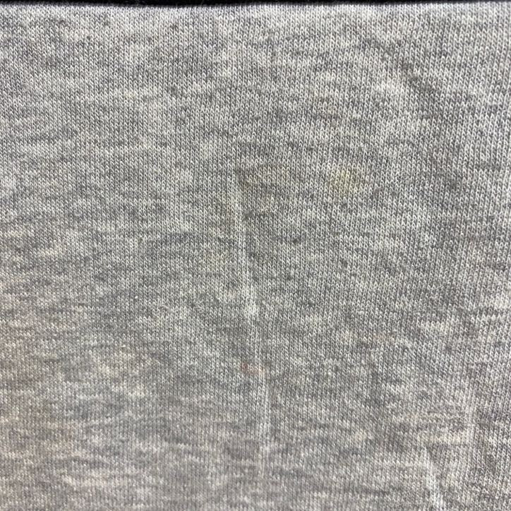 adidas　アディダス　長袖フロントプリントパーカー　スウェットプルオーバー　黒　ブラック　グレー　灰色　秋冬服　Mサイズ　古着