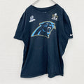 NIKE　ナイキ　PANTHERS　パンサーズ　半袖プリントTシャツ　スウッシュ　黒　ブラック　XLサイズ　古着