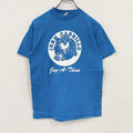 Hanes　ヘインズ　半袖プリントTシャツ　シングルステッチ　ヴィンテージ　水色　ライトブルー　Sサイズ　古着