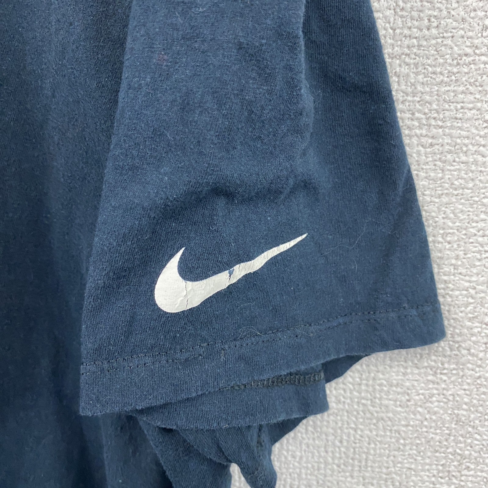 NIKE　ナイキ　PANTHERS　パンサーズ　半袖プリントTシャツ　スウッシュ　黒　ブラック　XLサイズ　古着