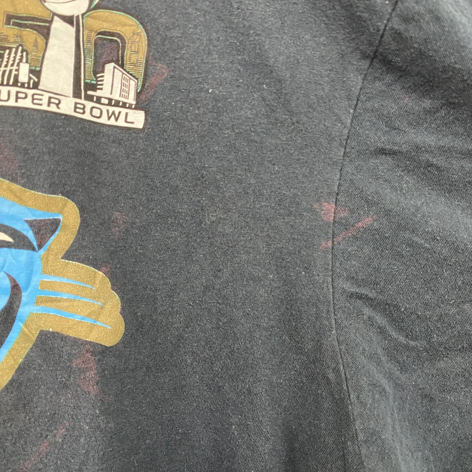 NIKE　ナイキ　PANTHERS　パンサーズ　半袖プリントTシャツ　スウッシュ　黒　ブラック　XLサイズ　古着