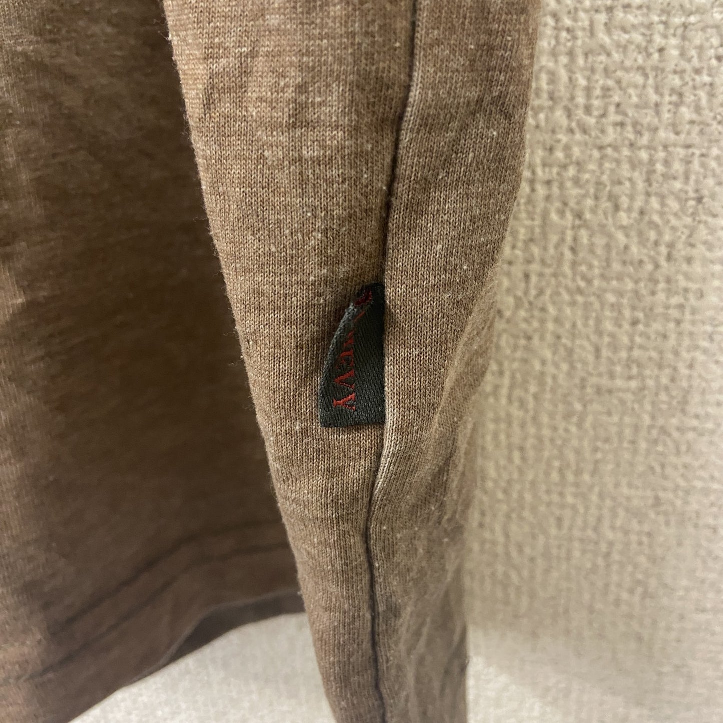 CHEVY AUTHENTIC　シボレー　半袖プリントTシャツ　リンガーT　企業T　茶色　ブラウン