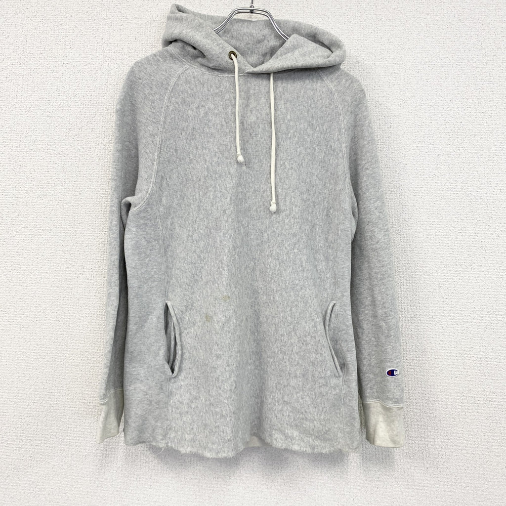 Champion　チャンピオン　リバースウィーブ　スウェットパーカー/フーディー　単色タグ　復刻　グレー　灰色　Lサイズ　古着
