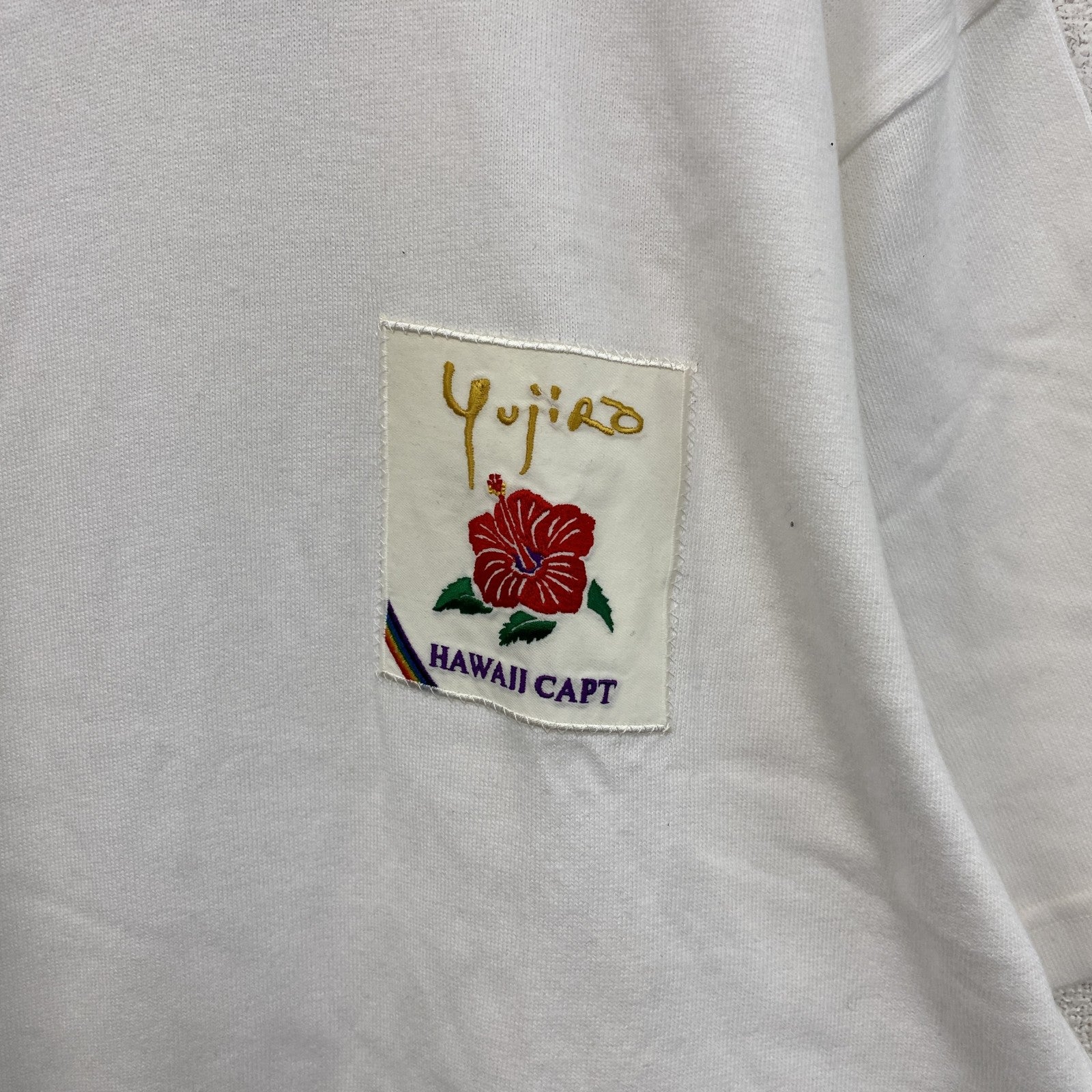 ～90s　石原裕次郎　半袖Tシャツ　ヴィンテージ　デッドストック　白　ホワイト　Lサイズ カットソー メンズ コットン 古着