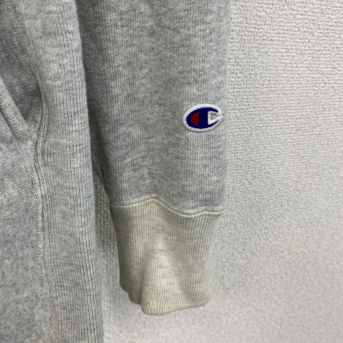Champion　チャンピオン　リバースウィーブ　スウェットパーカー/フーディー　単色タグ　復刻　グレー　灰色　Lサイズ　古着