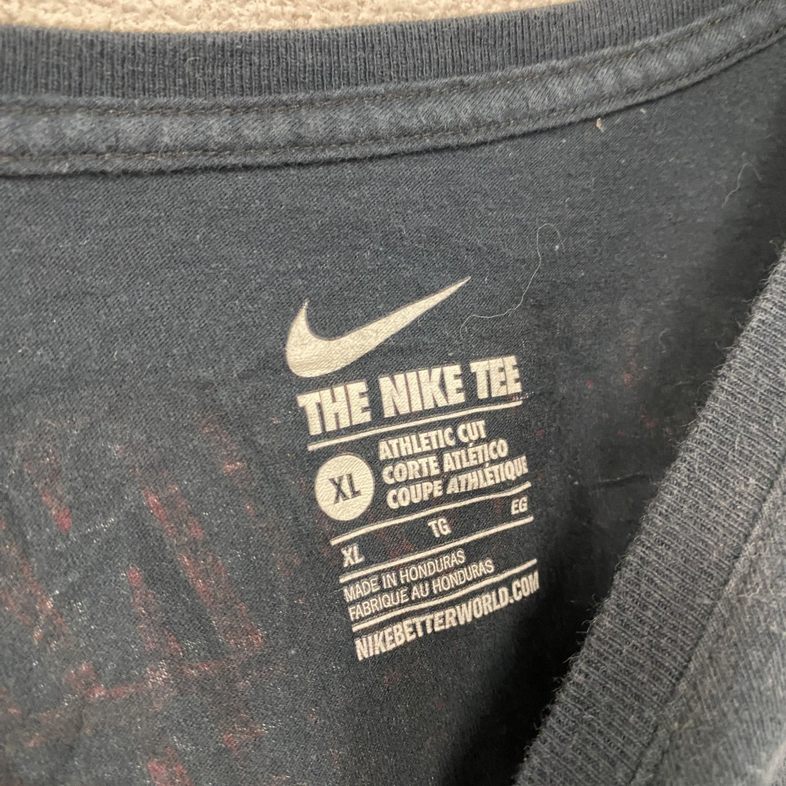 NIKE　ナイキ　PANTHERS　パンサーズ　半袖プリントTシャツ　スウッシュ　黒　ブラック　XLサイズ　古着