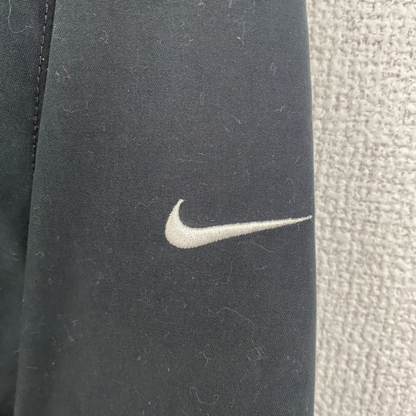 90s　NIKE GOLF　ナイキゴルフ　プルオーバーナイロンジャケット　ヴィンテージ　刺繡　黒　Mサイズ