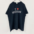 GILDAN　ギルダン　半袖プリントTシャツ　ILOVETシャツ　黒　ブラック　Lサイズ　古着