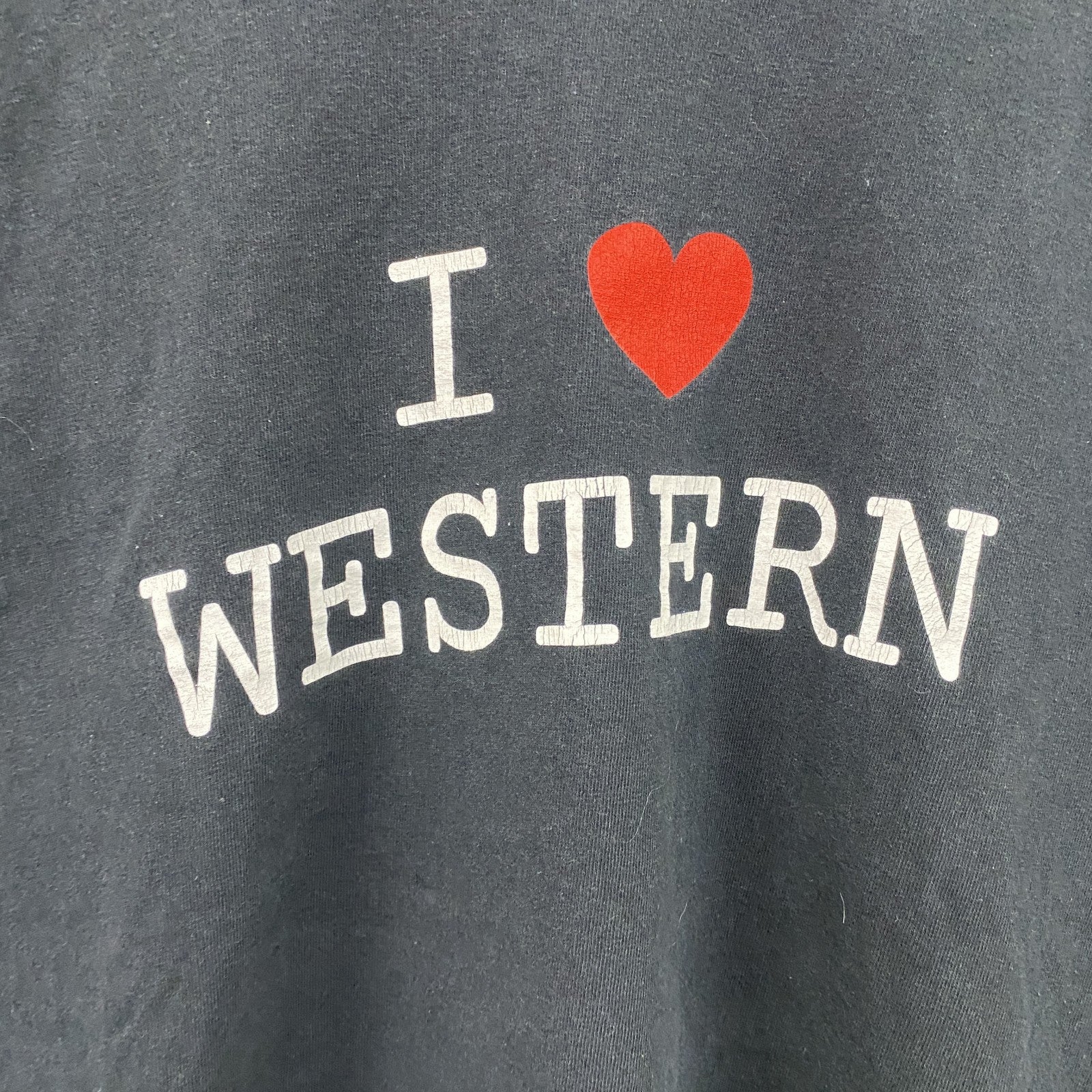 GILDAN　ギルダン　半袖プリントTシャツ　ILOVETシャツ　黒　ブラック　Lサイズ　古着