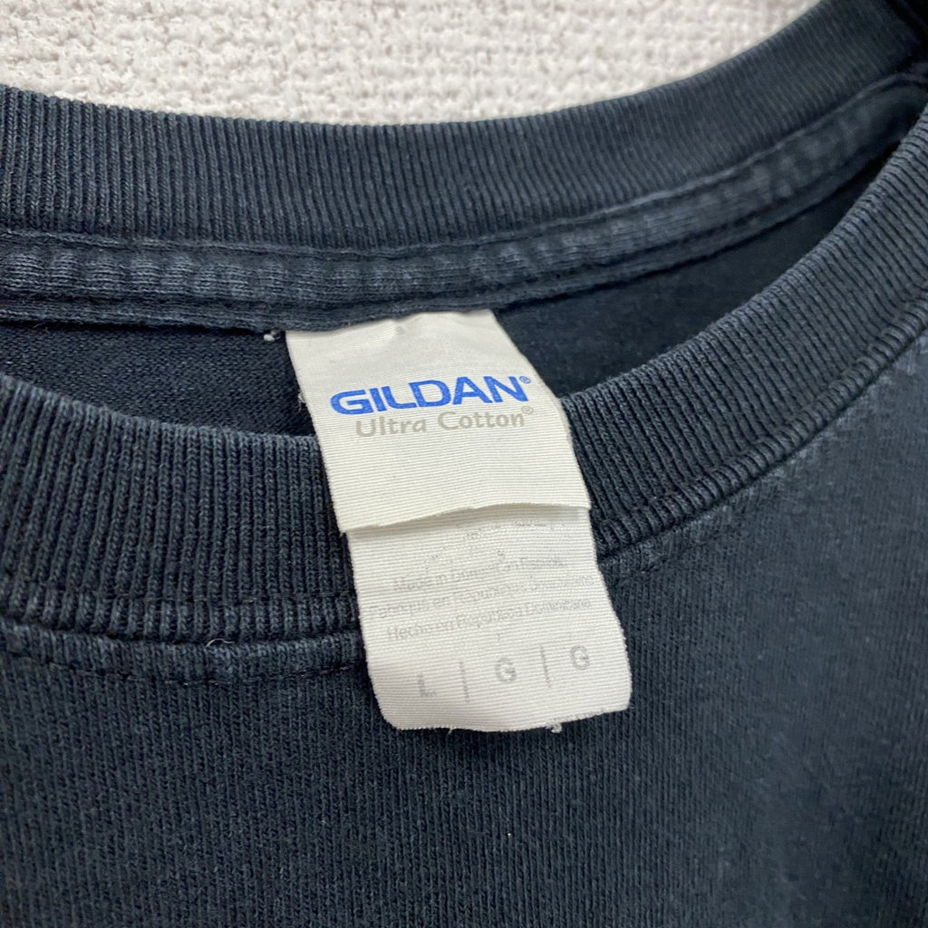 GILDAN　ギルダン　半袖プリントTシャツ　ILOVETシャツ　黒　ブラック　Lサイズ　古着
