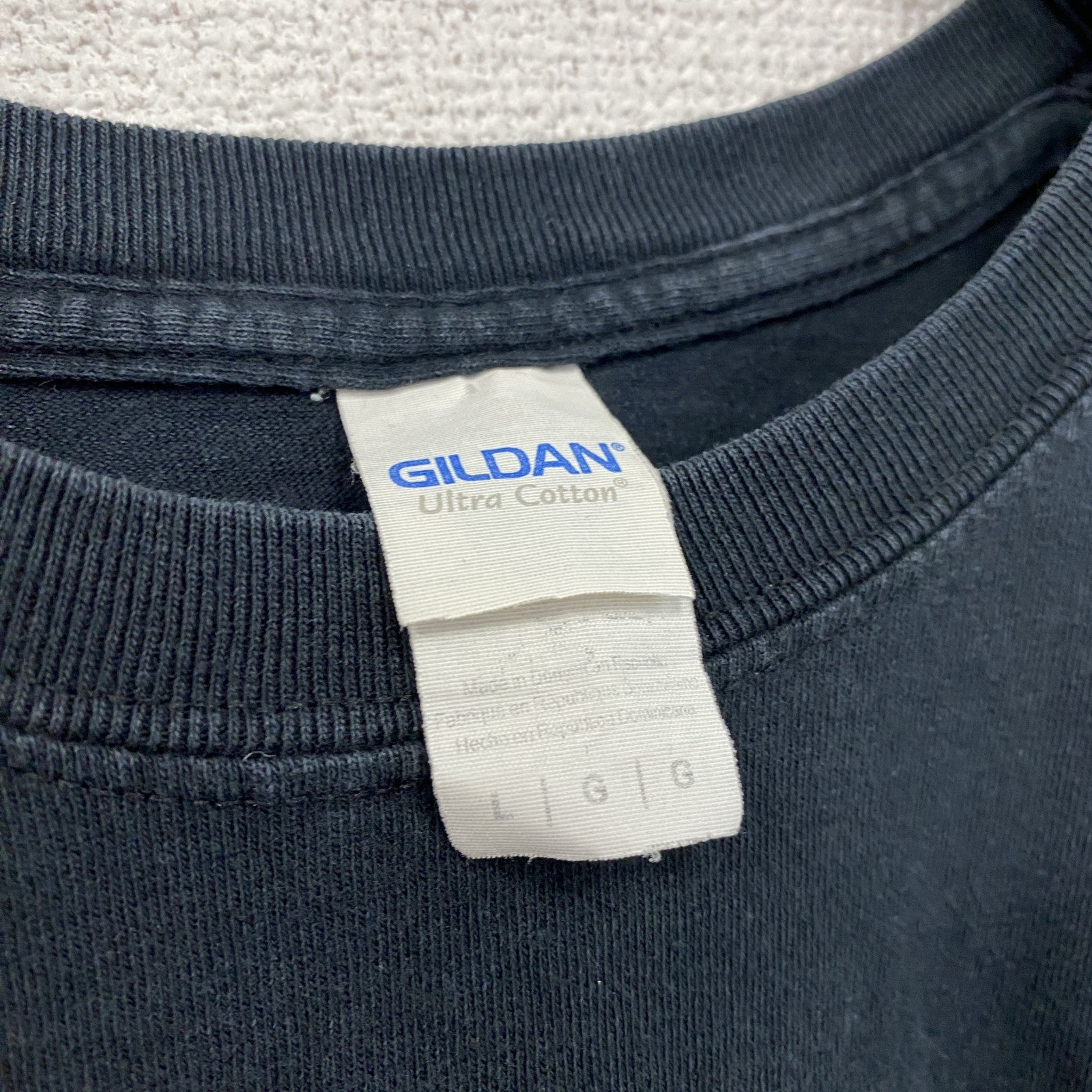 GILDAN　ギルダン　半袖プリントTシャツ　ILOVETシャツ　黒　ブラック　Lサイズ　古着