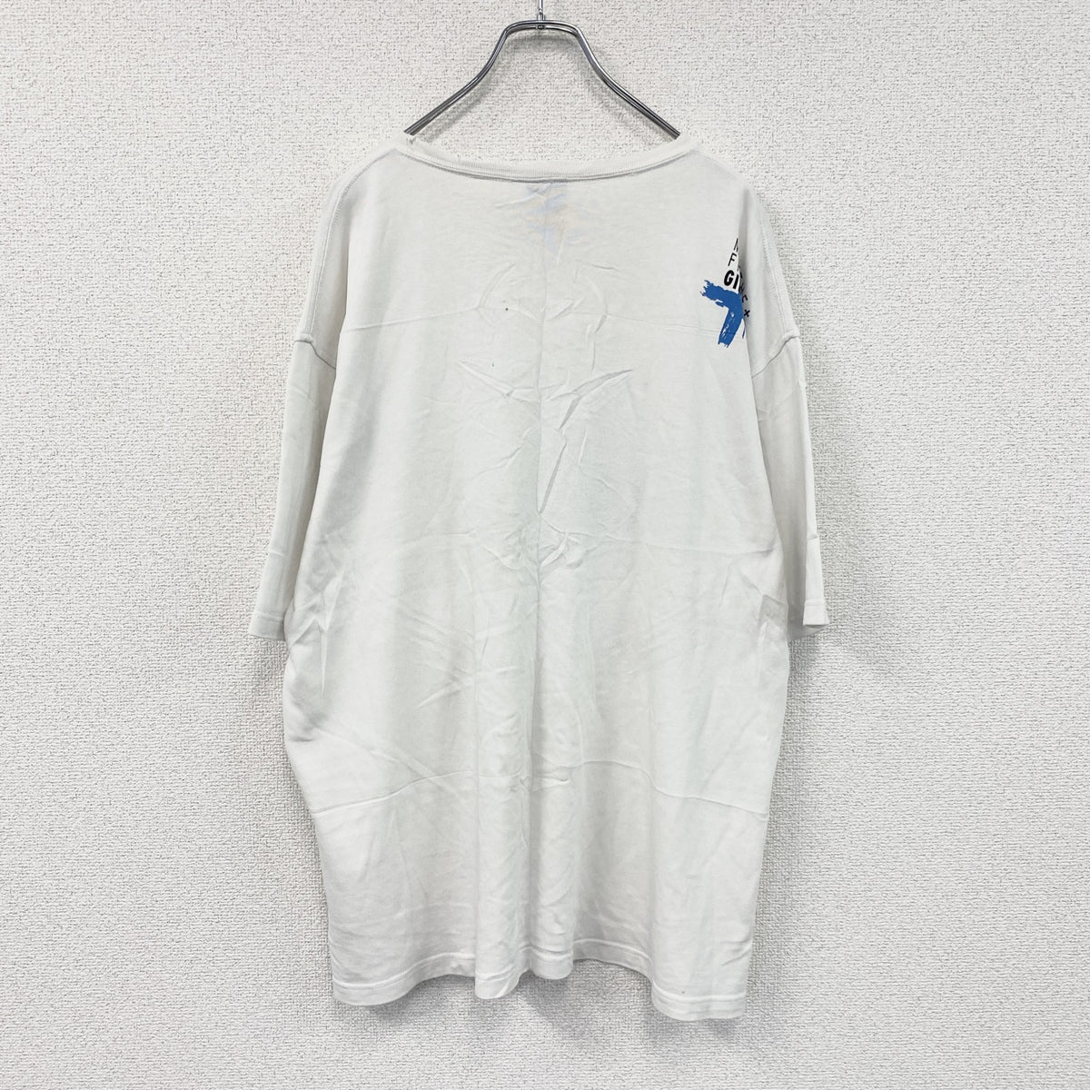MARITHE FRANCOIS GIBBAUD　マリテフランソワジルボー　半袖プリントTシャツ　白　ホワイト　XLサイズ　古着