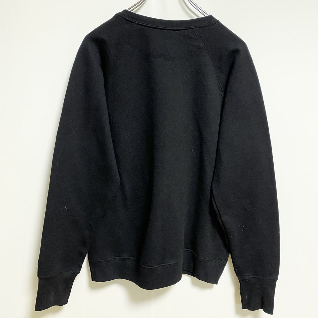 Champion チャンピオン　長袖ロゴプリントスウェット　トレーナー　レトロデザイン　ブラック　Lサイズ　古着