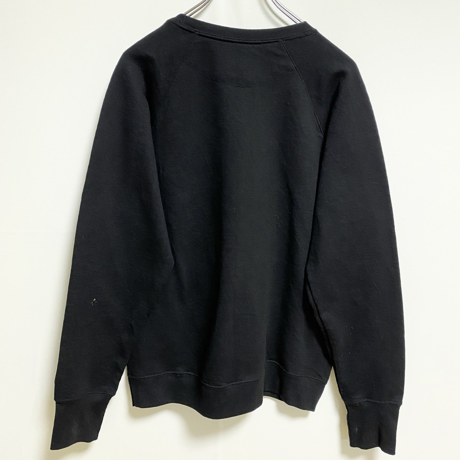 Champion チャンピオン　長袖ロゴプリントスウェット　トレーナー　レトロデザイン　ブラック　Lサイズ　古着