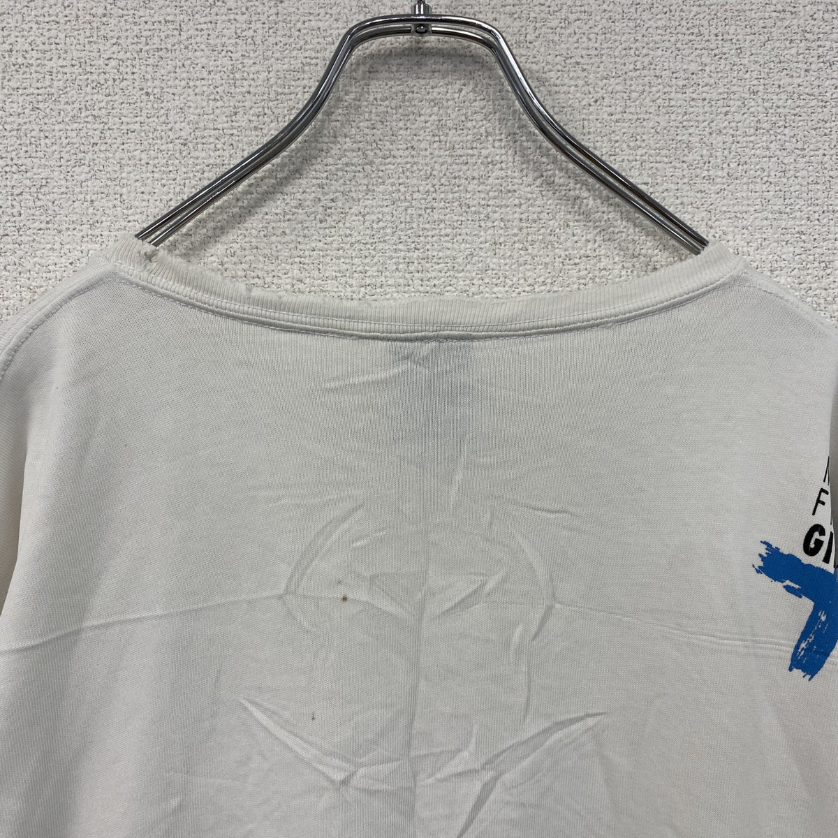 MARITHE FRANCOIS GIBBAUD　マリテフランソワジルボー　半袖プリントTシャツ　白　ホワイト　XLサイズ　古着
