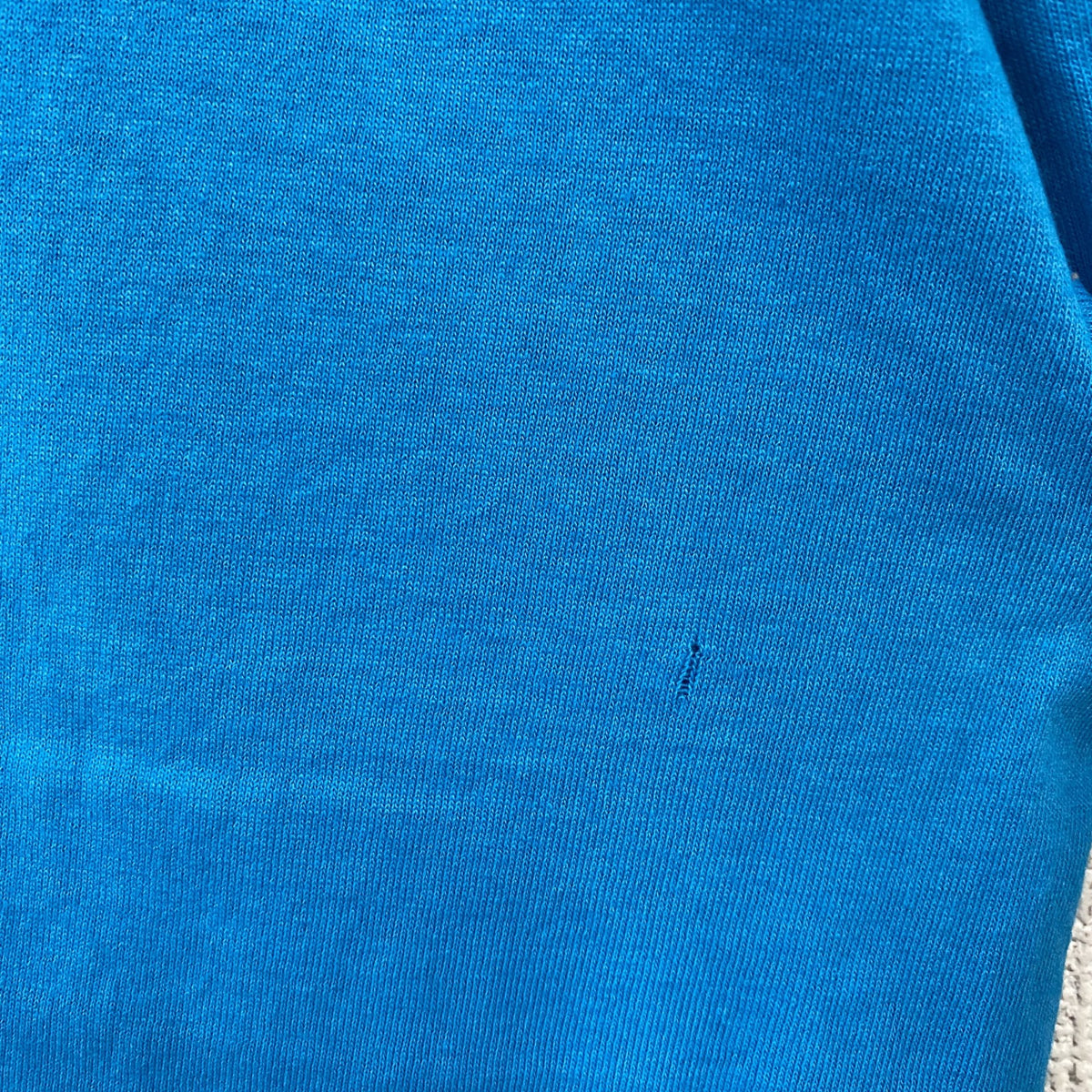 Hanes　ヘインズ　半袖プリントTシャツ　シングルステッチ　ヴィンテージ　水色　ライトブルー　XLサイズ カットソー メンズ コットン 古着