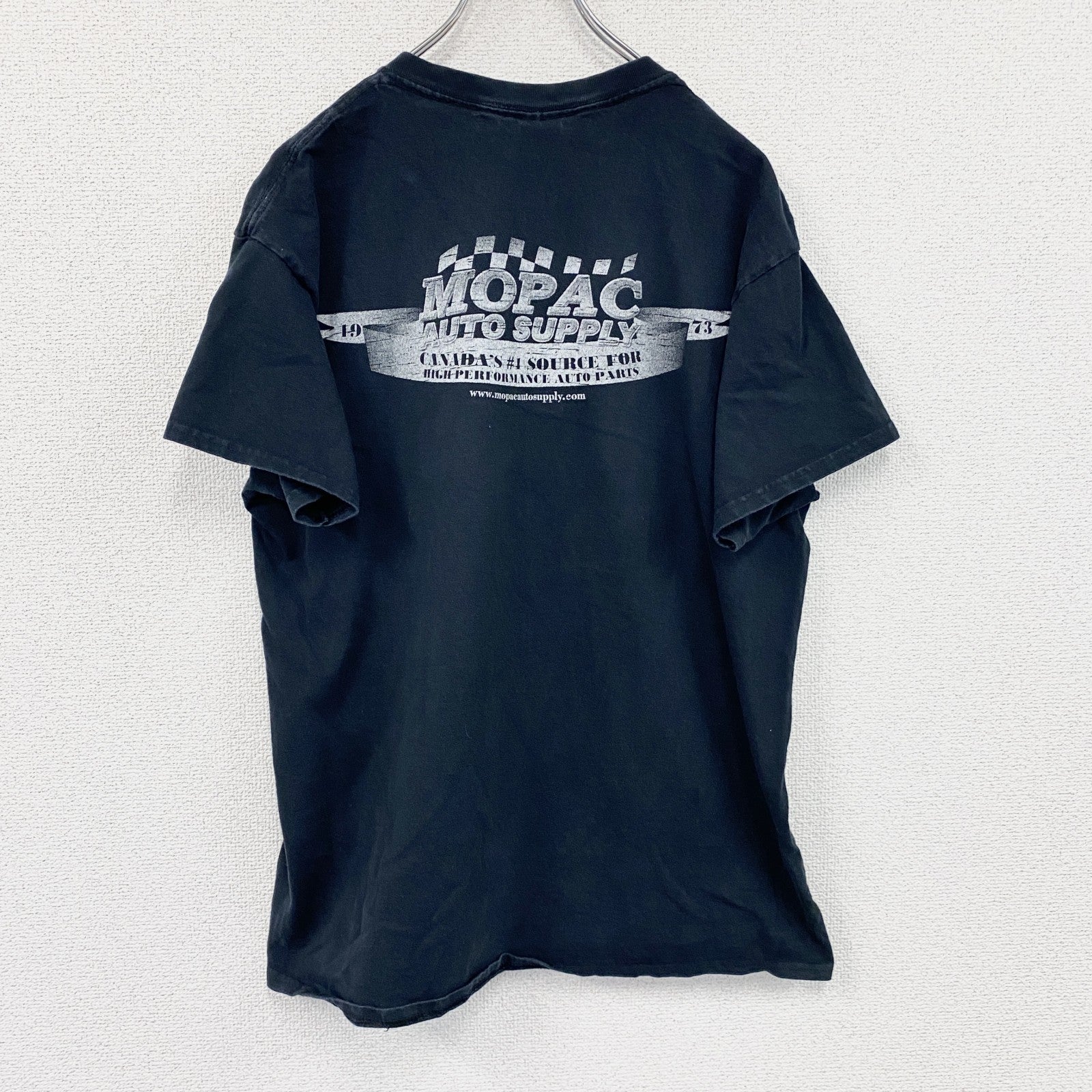 GILDAN　ギルダン　半袖Tシャツ 　企業T　ARP　 MOPAC AUTO SUPPLY　黒　ブラック　Lサイズ　古着
