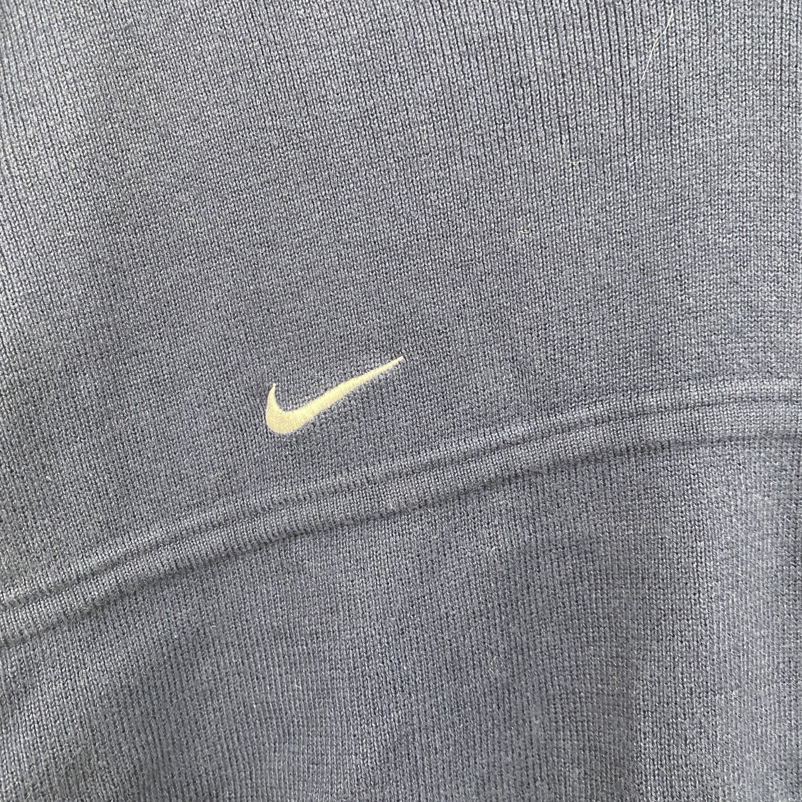90s　NIKE　ナイキ　コットンニットベスト　ヴィンテージ　スウッシュロゴ　紺　ネイビー　Lサイズ　古着
