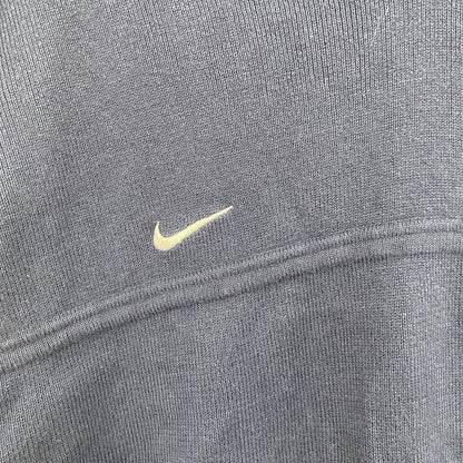 90s　NIKE　ナイキ　コットンニットベスト　ヴィンテージ　スウッシュロゴ　紺　ネイビー　Lサイズ