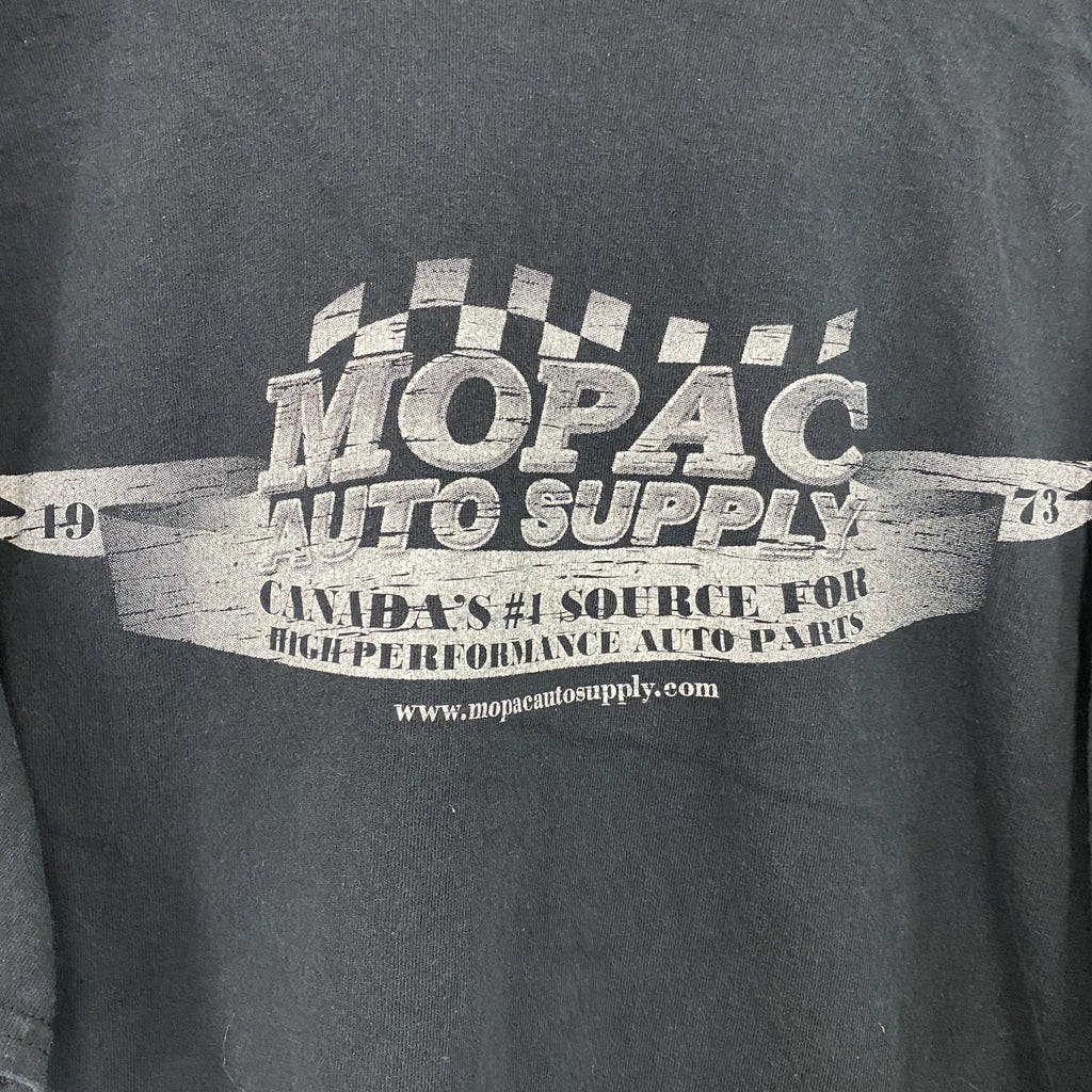 GILDAN　ギルダン　半袖Tシャツ 　企業T　ARP　 MOPAC AUTO SUPPLY　黒　ブラック　Lサイズ　古着