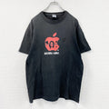 United Athle　MILKFLAVA　ミルクフレーバー　RIZINGFIST　ライジングフィスト　半袖プリントTシャツ　企業ロゴ　黒　ブラック　Lサイズ　古着