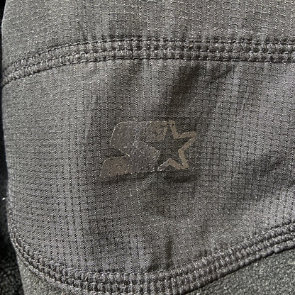 古着 used　STARTER スターター　長袖ハイネックフリースジャケット　フルジップアウター　ロゴプリント　黒　Mサイズ