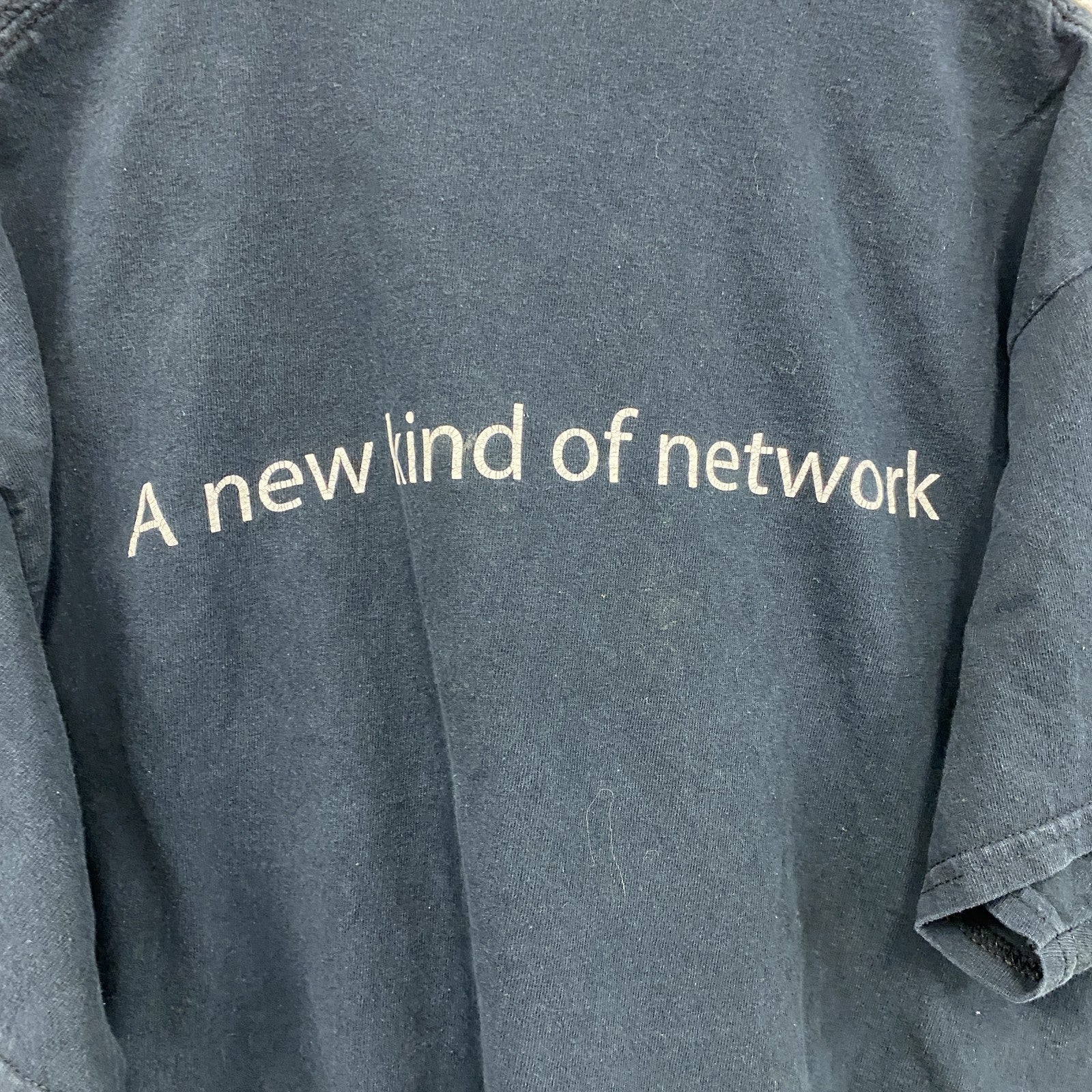 GILDAN　ギルダン　半袖プリントTシャツ　Comcast　Xfinity Mobile　黒　ブラック　Lサイズ　古着