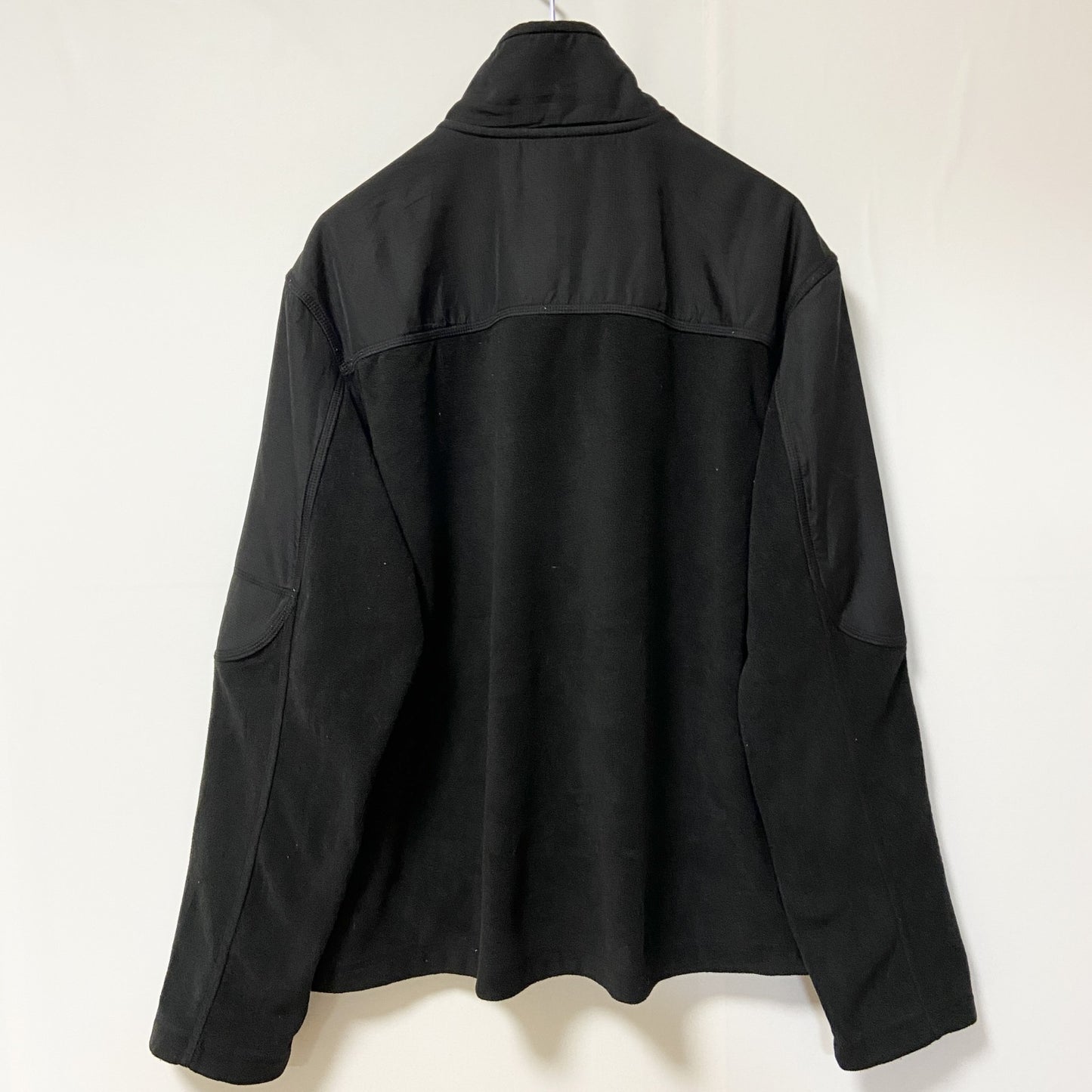 古着 used　STARTER スターター　長袖ハイネックフリースジャケット　フルジップアウター　ロゴプリント　黒　Mサイズ