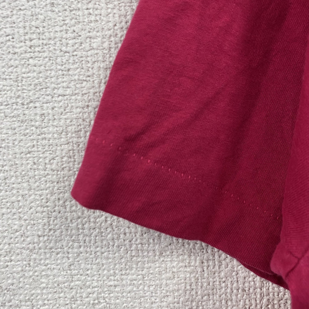 SCREEN STARS　スクリーンスターズ　半袖プリントTシャツ　シングルステッチ　ヴィンテージ　カシスレッド　XLサイズ カットソー メンズ コットン 古着