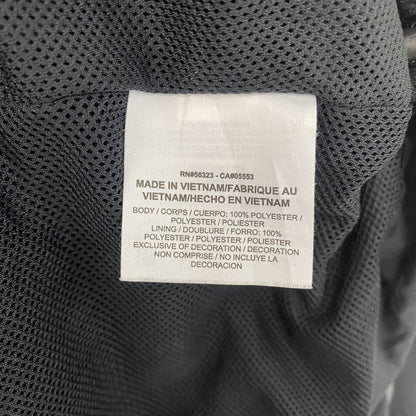 古着 used　NIKE GOLF　ナイキゴルフ　ハーフジップナイロン刺繍ジャケット　黒　ブラック　Lサイズ