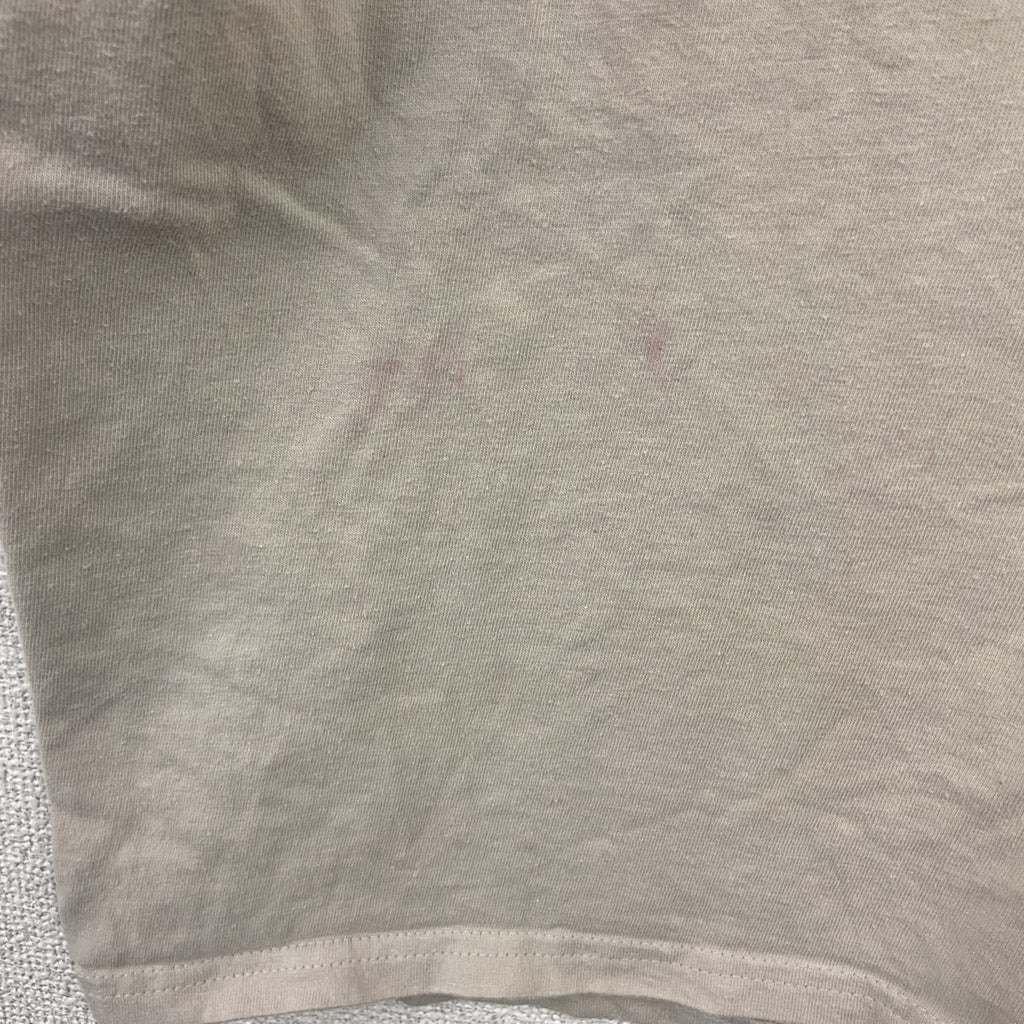 Hanes　ヘインズ　半袖プリントTシャツ　ミリタリー　ベージュ　Lサイズ　古着